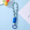 Nuevo Cordón Tejido para Teléfono Color Dopamina Bloque de Color, Accesorio de Llavero para Bolsa Portátil Ligera, En Stock al por Mayor