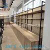 Loja de Conveniência Supermercado Prateleira de Aço e Madeira Rack de Armazenamento Lanche Lanche Loja de Alimentos Rack de Exibição Armário de Exibição Armário de Exibição