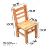 Silla con respaldo de madera maciza, taburete para el hogar, banco de madera para adultos, taburete para niños, taburete para cambiarse los zapatos, taburete bajo para bailar, silla pequeña de madera