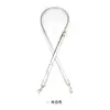 Adecuado para Bolso Cruzado Mahjong Coach con Correa de Hombro City15 Accesorios, Correa de Hombro Fina Ajustable Negra Cadena de Cuero