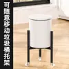 Soporte elevador para cubo de basura móvil transfronterizo para sala de estar y cocina, soporte simple para cubo de basura, estante multifuncional