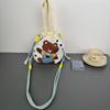 Bolso Cruzado, Versátil Nuevo Patrón de Dibujos Animados de Nicho, Lindo Bolso para el Almuerzo, Bolso Cubo Portátil con Cordón, Bolso de Axila