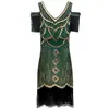 S-4XL Nuevo Vestido de Noche Retro Gatsby Europeo y Americano Vestido de Fiesta de los Años 20 con Lentejuelas y Flecos Amazon