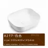 Venta directa de fábrica transfronteriza de lavabo de encimera artístico simple, certificado CE, lavabo cerámico integrado para proyectos de casa de huéspedes, lavabo individual
