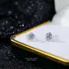 Novos produtos recomendados brincos s999 prata cor mágica cool Rosa simples temperamento retrô francês brincos doces de nicho