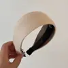 Diadema de Lana Tejida de Color Sólido para Otoño e Invierno, Pinza para el Cabello Antideslizante de Alta Gama con Dientes, Diadema de Calavera Alta