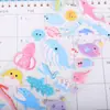 Pegatinas Estéreo de Animales Marinos en 3D: Delfines y Tiburones. Pegatinas Educativas Hechas a Mano para Niños. Pegatinas Decorativas para Teléfono Móvil y Álbum de Fotos.