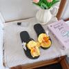 Novas Chinelos de Verão Flor Phalaenopsis Sapatos de Praia à Beira-Mar Chinelos Casuais de Férias para Menina Chinelos Planos