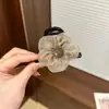 Presilha de Cabelo Girassol com Presilhas de Encaixe Malha de Alta Qualidade Strass Feminina Textura Francesa Presilha de Rabo de Cavalo Presilha de Tubarão para Parte de Trás da Cabeça Meio Preso