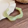 Pulsera de Acrílico con Apertura Irregular Popular Transfronteriza Pulsera Personalizada Simple Nicho Diseño de Alta Gama Joyería de Mano para Mujeres