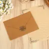 Papelería de sobre Carta de amor retro Sello de lacre Postal Estampado en caliente Duro Invitación de negocios Bolsa de sobre en blanco personalizada