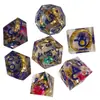 Juego de Mesa Dnd Dungeons and Dragons Grupo de Juego Coc Trpg Cthulhu Kards Dados Incrustados Set de Dados