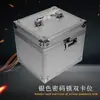 Caixa Taobao Spot Diamante Negro Slot Duplo para Cartões Caixa de Armazenamento Tijolo para Cartões Psa Bgs Caixa de Armazenamento Magnética Liga de Alumínio