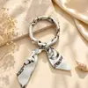 Pulseras de pañuelo de seda estilo francés transfronterizas con varios estampados, pulseras de cinta estampadas en tela, admiten personalización y venta al por mayor en stock