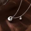 Collar de Plata S925 de Peso Ligero para Niñas 2024 Nuevo Diseño de Nicho Colgante Cadena para Clavícula de Alto Sentido Joyería