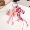 Pingente de Bolsa Cor Dopamina Decoração Tendência Versátil Acessório Trançado Chaveiro Mochila Pingente Estilo Chinês