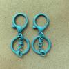 Llavero colgante con forma de langosta de 8 palabras con pintura de color 303, llavero de metal para hacer tú mismo, accesorios de joyería