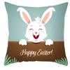 Funda de almohada de conejito de Pascua transfronteriza nueva regalos de vacaciones decoración del hogar funda de cojín de almohada venta al por mayor
