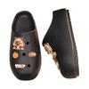2025 Verano para Mujer Nuevo Lindo Dibujo Animado DIY Capibara Helado Zapatos de Cueva Ropa de Abrigo Zapatillas Casuales de Suela Suave