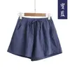 Populares Comercio Exterior Holgados Frescos Seda Algodón Crepé Talla Grande Estudiante Deportivos Casuales Pantalones Cortos Pantalones de Pierna Ancha para Mujer Estilo Japonés y Coreano Casual