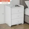 Mesita de Noche Lujo Ligero Gabinete de Almacenamiento de Mesita de Noche Pequeño Estilo Ins Dormitorio Hogar Gabinete Simple de Mesita de Noche Gabinete de Almacenamiento