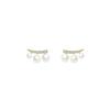 Pendientes de Plata S925 con Perlas de Agua Dulce para Mujer, Pendientes de Lujo Ligero y de Gama Alta, Nuevos Pendientes Versátiles Elegantes Estilo Commuter de Nicho