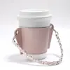 Venta Caliente Transfronteriza Cubierta de Taza de Cuero Portátil Cubierta de Taza para Batido de Té con Leche Empaque Exterior de Taza de Café Portátil con Aislamiento Térmico
