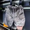 Shorts Deportivos de Cinco Puntos para Hombre con Estampado Delgado de Verano de Marca de Moda, Shorts Casuales de Corte Ajustado a la Moda, Shorts Frescos para la Playa
