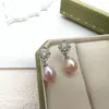 Brincos de Zircônia Cravejada com Microesferas e Pérola Natural, Brincos de Alto Padrão Retro Francês, Acessórios de Orelha da Moda e Elegantes Estilo Chanel