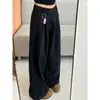 Pantalones nuevos de mezclilla negra de talla grande para mujer, pantalones largos hasta el suelo para otoño e invierno, estilo americano de pierna ancha con forma de pera 2026