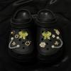 Encantos para Sapatos Sonho de Borboleta Dourada Versátil para o Dia a Dia Fivela de Sapato Destacável Decorações para Buracos de Sapato Acessórios de Laço para Sapatos de Jardim DIY