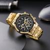 Relógio relógio masculino negócios alta aparência relógio de quartzo relógio de estudante masculino casual calendário pulseira de aço