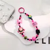 Corrente de Celular com Contas de Boneca Color-Blocking, Pingente para Bolsa, Acessório Chaveiro de Corrente de Contas, Corrente Pendurada Estilo Mesmo da Live-Stream, Fresco e Doce
