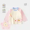 Camisetas de manga larga para niños y niñas, nuevos estilos de primavera y otoño, capa base infantil moderna, tops para bebé, ropa de otoño, ropa para bebés y niños