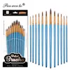 Pintura Transfronteriza Set de Pinceles Individuales de 12 Pinceles para Pintura Acrílica Herramientas de Pintura para Estudiantes de Arte Venta al por Mayor