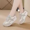 Sapatos Femininos 2026 Novos Versáteis Brancos Casuais Esportivos Femininos Comércio Exterior Atacado Transfronteiriço Confortáveis Respiráveis