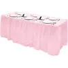 Saia de Mesa Retangular Descartável Toalha de Mesa Plástica PE à Prova de Óleo Decoração de Festa Casamento Mesa de Sobremesas Festa de Aniversário Suprimentos