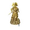 Estatua Grande de Latón de Nueve Dragones Guan Yu Bronce Dios Marcial de la Riqueza Guan Erye Estatua Fabricante Personalizado Empresa Hotel Figura Adorno