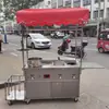 Estufa de Gas del Fabricante, Teppanyaki, Carrito de Comida Callejera Nocturna, Freidora, Carrito Multifuncional para Puesto, Equipo Estándar para Tofu Frito y Arroz Frito
