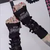Mangas para Brazos Subcultura Lolita Estilo Milenio Hebilla Sexy JK Cyberpunk Oscuro Mangas de Protección Solar Guantes sin Dedos