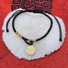 Sortudo ~ Temperamento Sortudo Marca Sortuda Conjunto de Colar e Pulseira de Corda Tecida para Casal para Amigos Presente Explosões