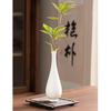 Jarrón de cerámica con botella limpia de jade de Guanyin de porcelana de sebo de Dehua, adornos de porcelana blanca pura, jarrón de flores con frente de Buda de escritorio
