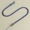Minimalista Sencillo Cuerda Asiento de Loto Doble Color Cuerda Colgante Trenzada de Ocho Hilos Collar Cuerda Jade Ágata Colgante de Jade Cuerda Colgante Hecha a Mano