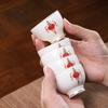 Wufu Linmen Met Jade Kung Fu Taza de té pequeña Taza de té de porcelana blanca para el hogar Juego de té de Kung Fu Tazas de té