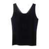 Wow Chaleco de Verano Personalizado Delgado de Talla Grande para Mujer Top de Fondo de Doble Cara para Ropa Exterior Largo sin Mangas Cuello U Grande Ropa Interior