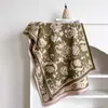 2025 Nova Moda Outono e Inverno Floral Cachecol de Imitação de Caxemira para Mulheres Estilo Coreano de Inverno Cachecol/Xale Espessado à Prova de Frio para Heattech
