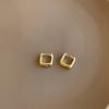 Pendientes Geométricos Cepillados Retro Estilo Francés para Mujer, Nueva Moda de Verano, Pendientes Elegantes y con Estilo, Estilo Simple y Minimalista