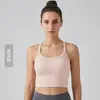 Chaleco de Yoga de Espalda Cruzada Espalda Hermosa Una Pieza sin Costuras con Almohadillas en el Pecho Ropa de Yoga Sujetador Deportivo de Pilates Ropa de Fitness