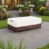 Funda de polvo para muebles de tela Oxford, cobertura total, diseño moderno y minimalista, impermeable y a prueba de sol, adecuada para uso en exteriores