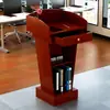 Mesa de Pódio Atril de Sala de Aula Pódio de Professor Pequeno Pódio Mesa de Palestra para Treinamento de Professores Sala de Conferências Escolar Multimídia